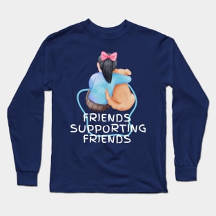 friends supporting friends Long Sleeve T-Shirt